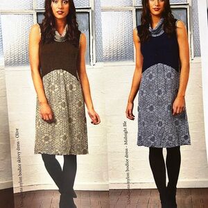 NWT VIGORELLA Medallion bodice olive Midi Dress. Made in Australia. Size S/M.